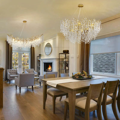 Lustre Branches Halo Chandelier 122cm