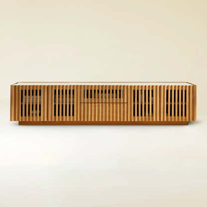 Isla Oak Sintered Stone Media Console 80"