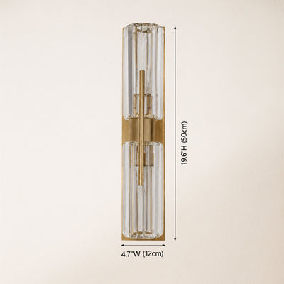 Kaelith Crystal Linear Wall Sconce