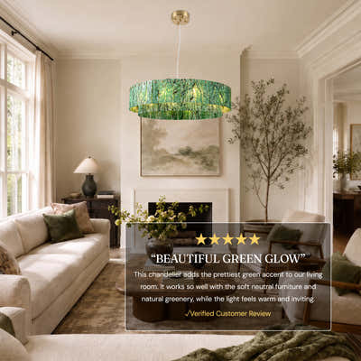 Pietra Verde Stone Tiered Round Chandelier 31.4"D