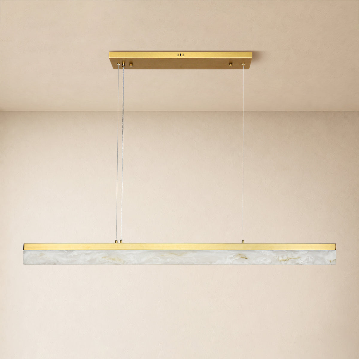 Solvane Resin Linear Chandelier 47.2"W