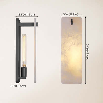 Lunara Alabaster Wall Sconce 32 cmH