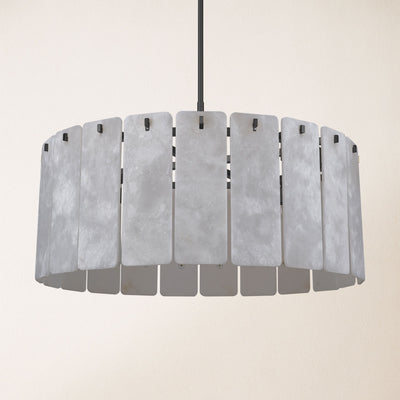 Lunara Alabaster Round Chandelier 91 cm W