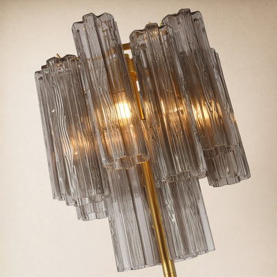 Lumeris Glass Tiered Floor Lamp 13.7"D 