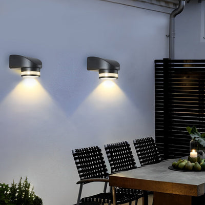 Aegisgleam Round Up Down Outdoor Wall Light