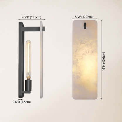 Lunara Alabaster Wall Sconce 16"H