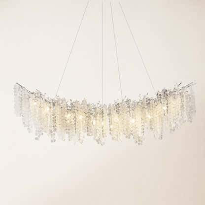 Shiro Noda Crystal Tree Branch Linear Chandelier 182.9cm