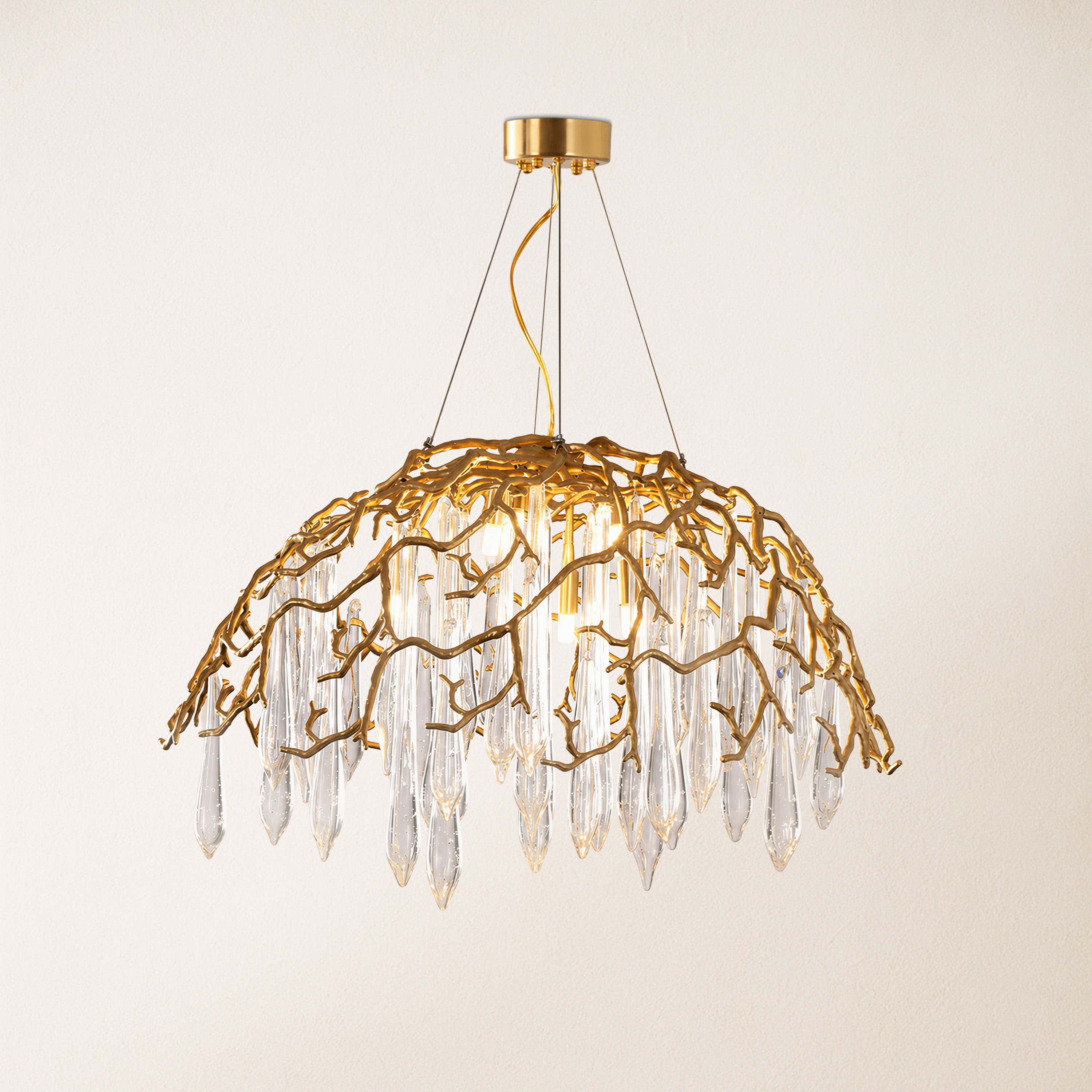 Aurevia Dome Glass Chandelier
