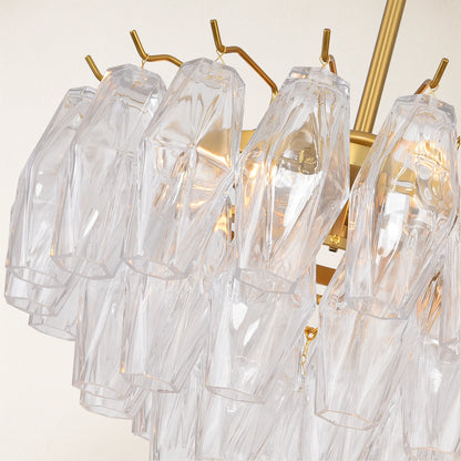 Celestial Drop Glass Crystal Glass Chandelier 43cm D