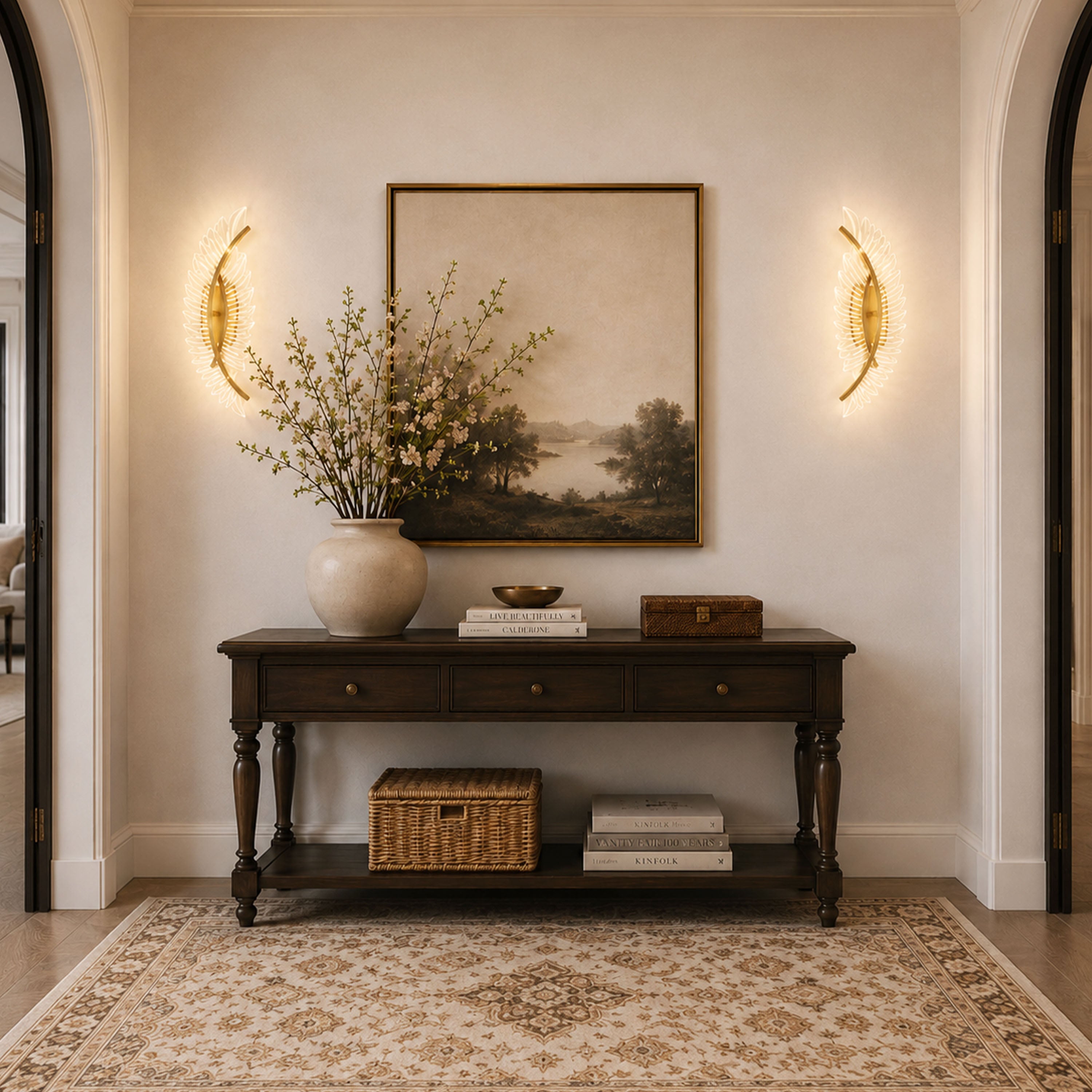 Pennata Acrylic Wing Wall Sconce