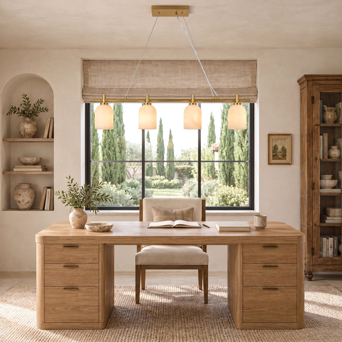Axis Resin Linear Chandelier 43"D