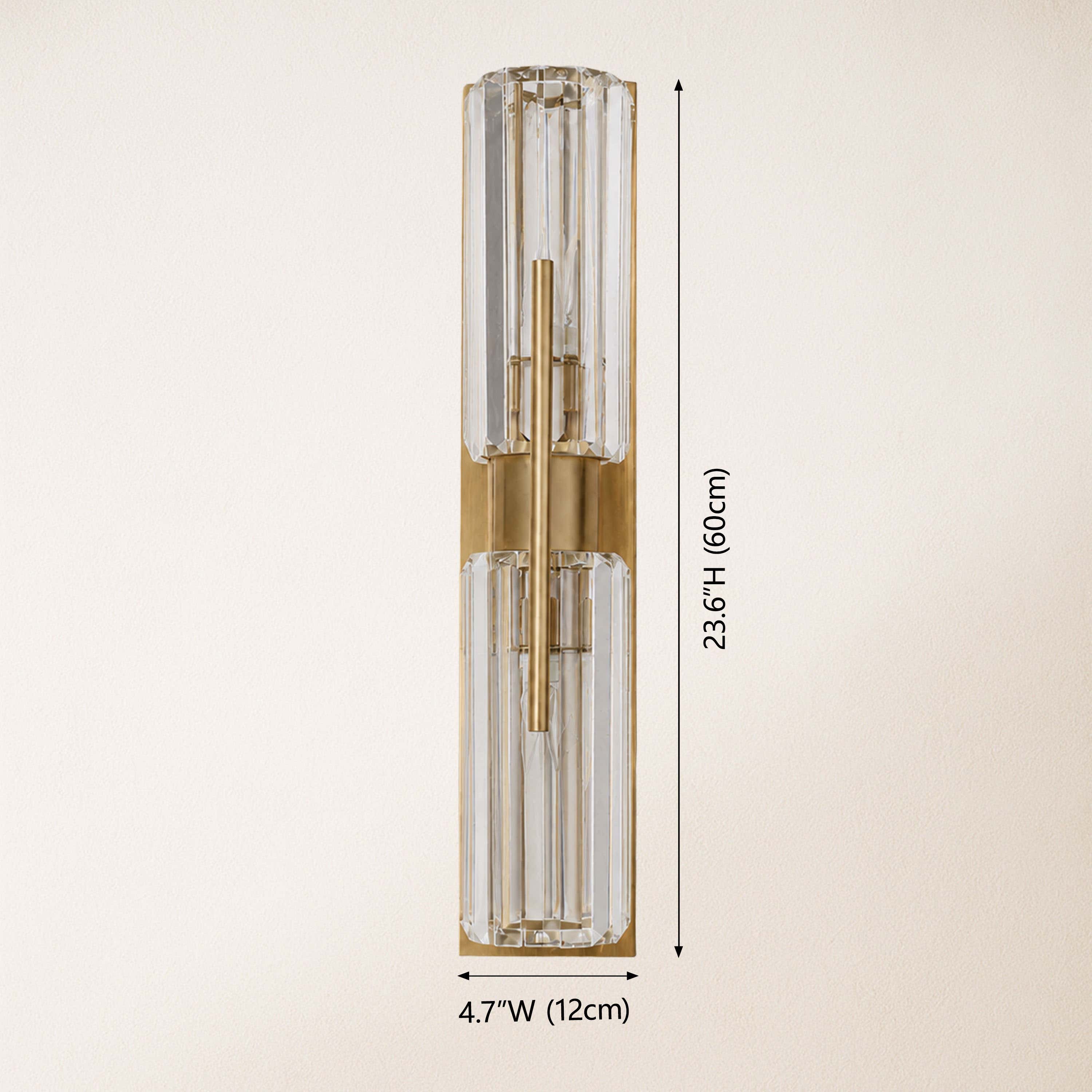 Kaelith Crystal Linear Wall Sconce