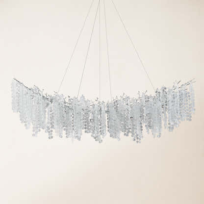 Shiro Noda Crystal Tree Branch Linear Chandelier 72"W