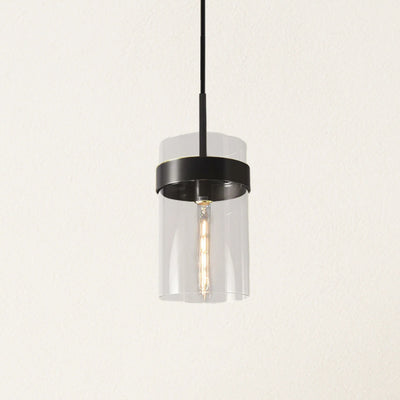 Armature Round Glass Pendant 8"D
