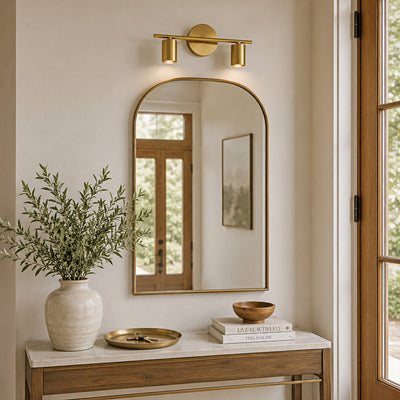 Erin Cylindrical 2-Light Wall Sconce