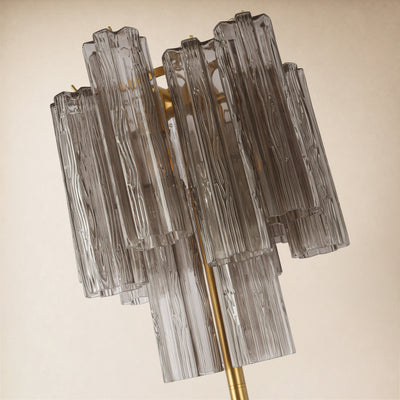 Lumeris Glass Tiered Floor Lamp 13.7"D