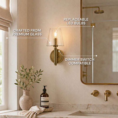 Evora Bubble Glass Wall Sconce