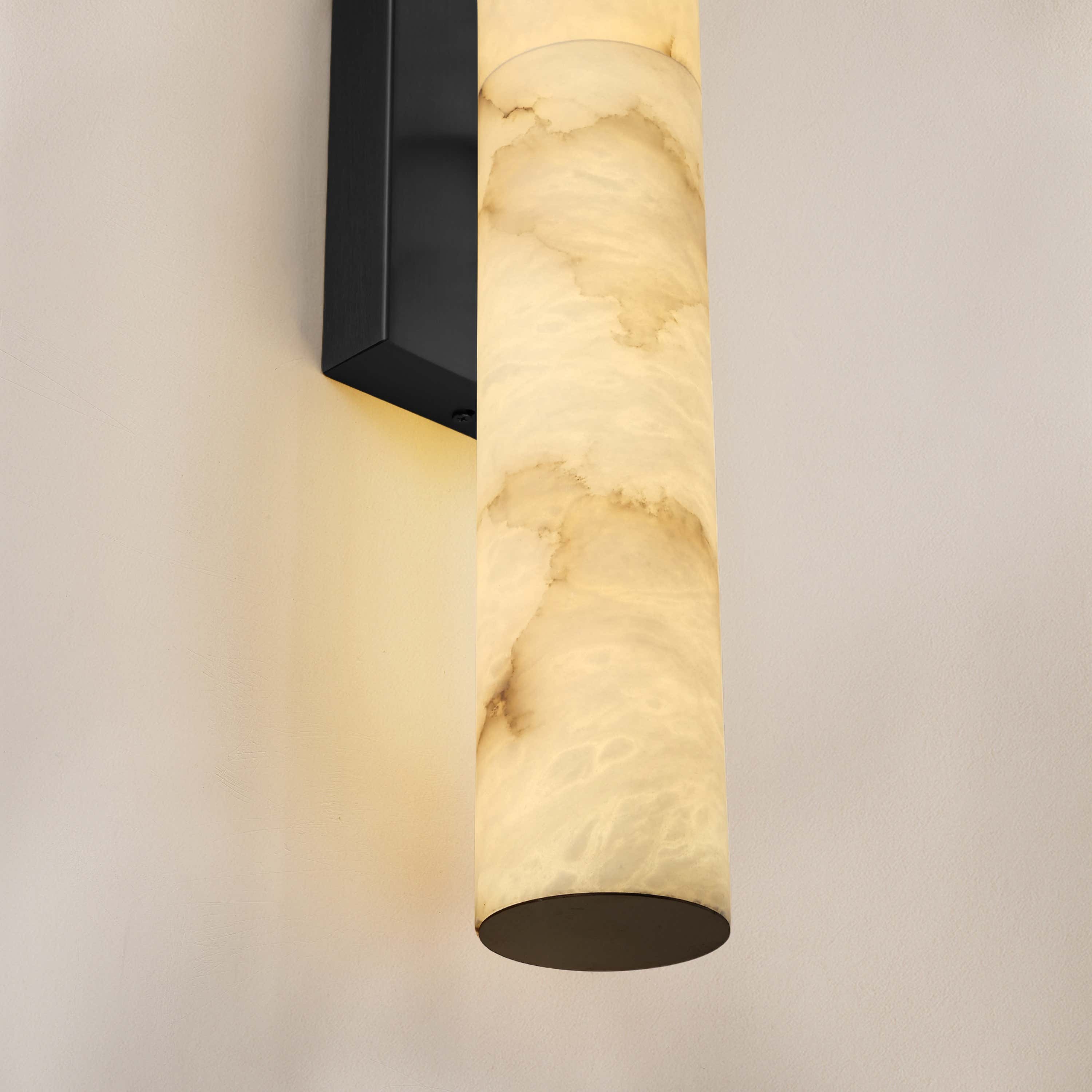 Sylvia Palladian Alabaster Wall Sconce 91cm H