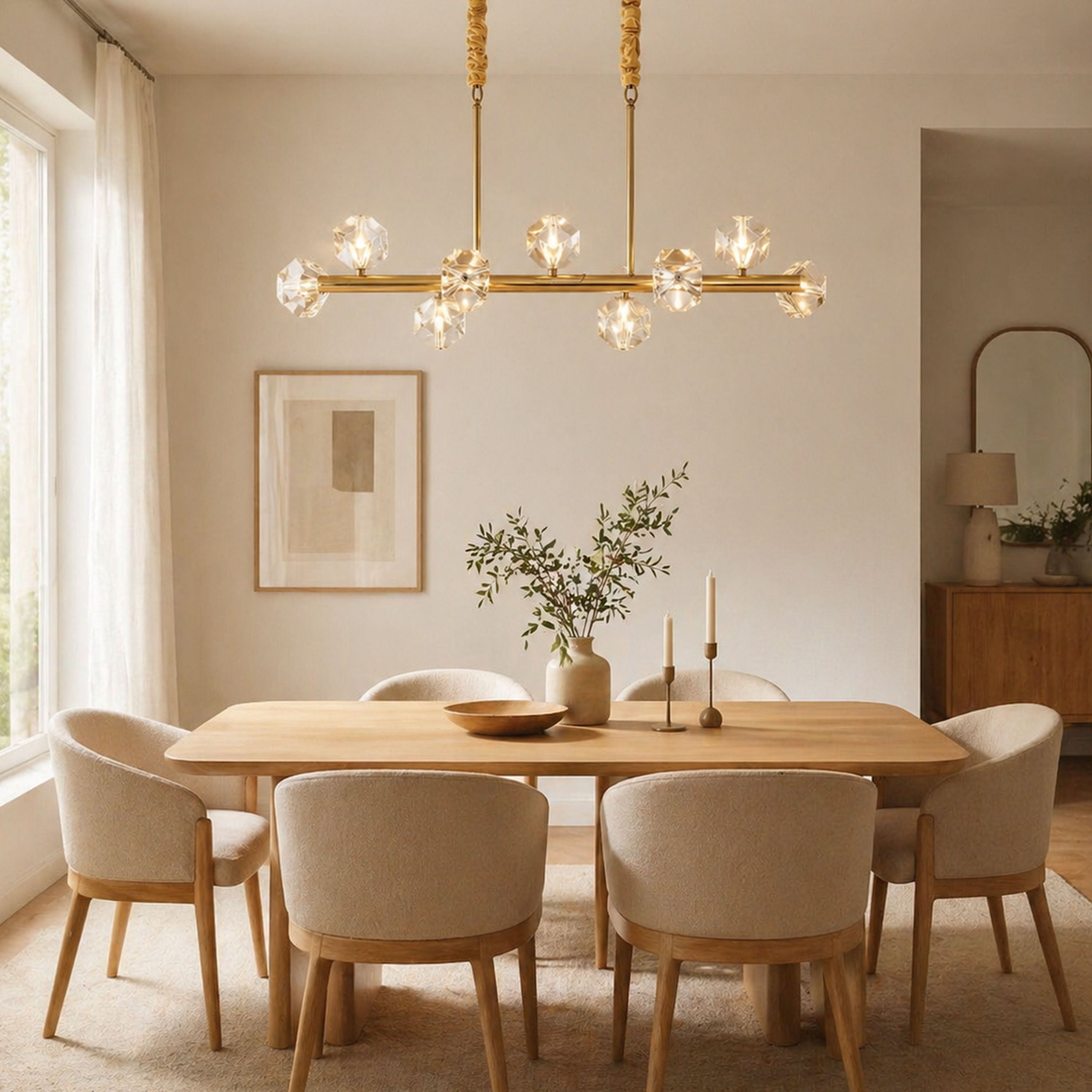 Stravon Radiant Structure Crystal Linear Chandelier
