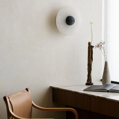 Miles Alabaster Wall Lamp 30cm D