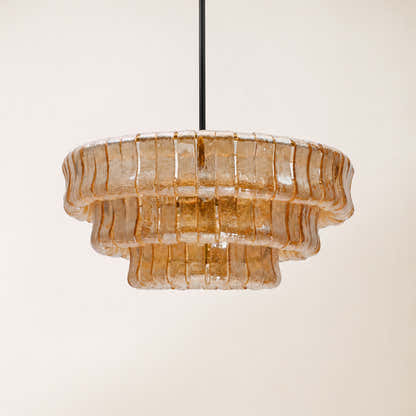 Wlass Art Glass Round Chandelier