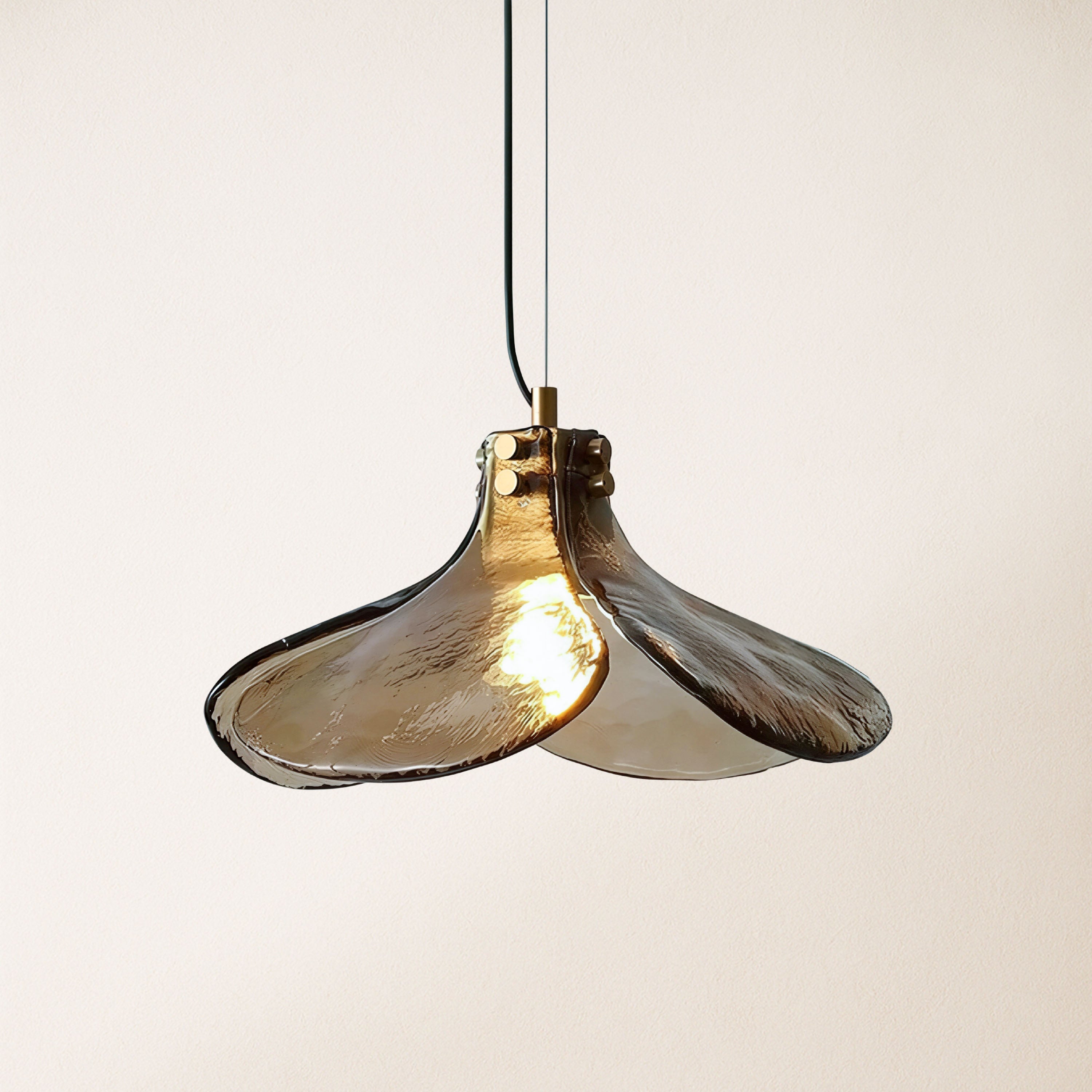 Eora Amber Glass Pendant Light