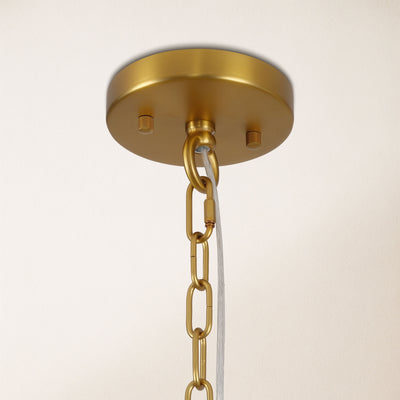 Ondalia Tiered Glass Round Chandelier 36"D