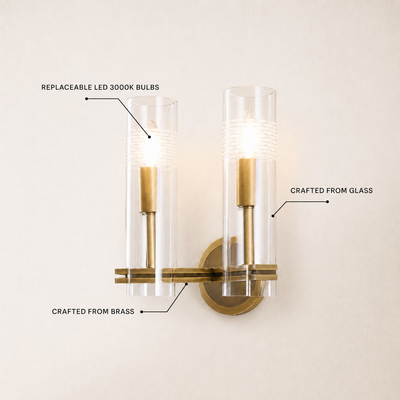 Aureline Glass Wall Sconce