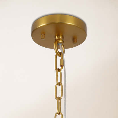 Ondalia Tiered Glass Round Chandelier 24"D
