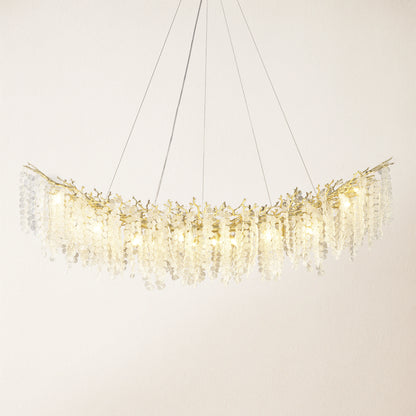 Shiro Noda Crystal Tree Branch Linear Chandelier 182.9cm