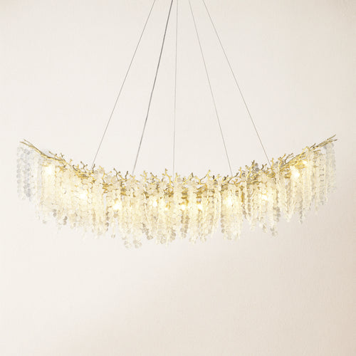 Shiro Noda Crystal Tree Branch Linear Chandelier 182.9cm