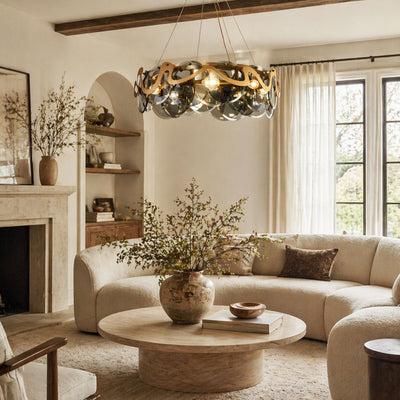 Avenor Ambient Glass Round Chandelier