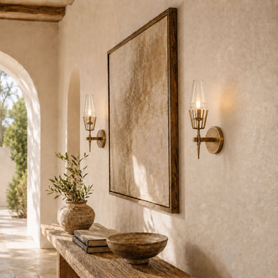 Astoria Glass 2 Light Wall Sconce