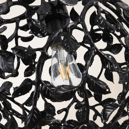 Elara Black Spherical Cage Chandelier 35.56cm