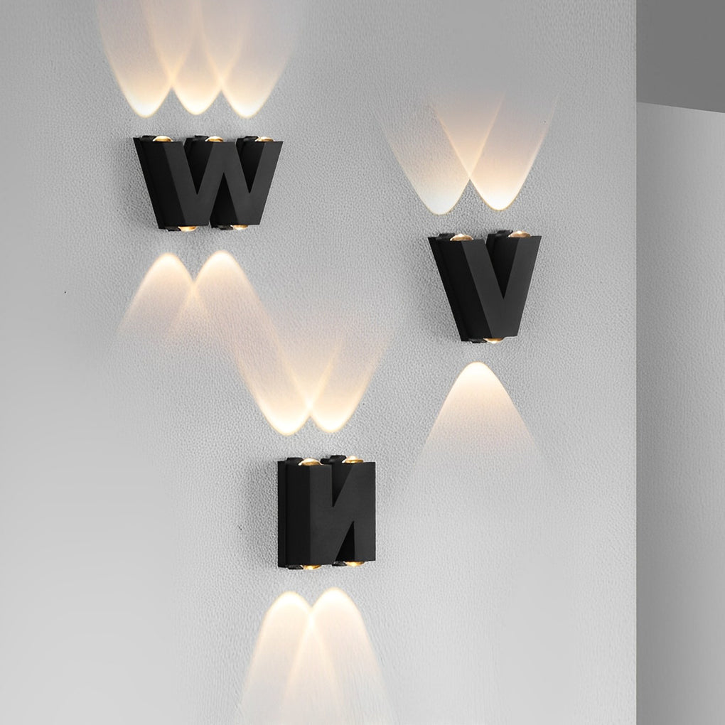 Lunaris Letters Outdoor Up Down Wall Light