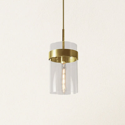 Armature Round Glass Pendant 8"D