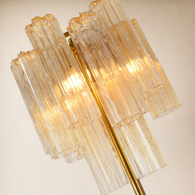 Lumeris Glass Tiered Floor Lamp 13.7"D 