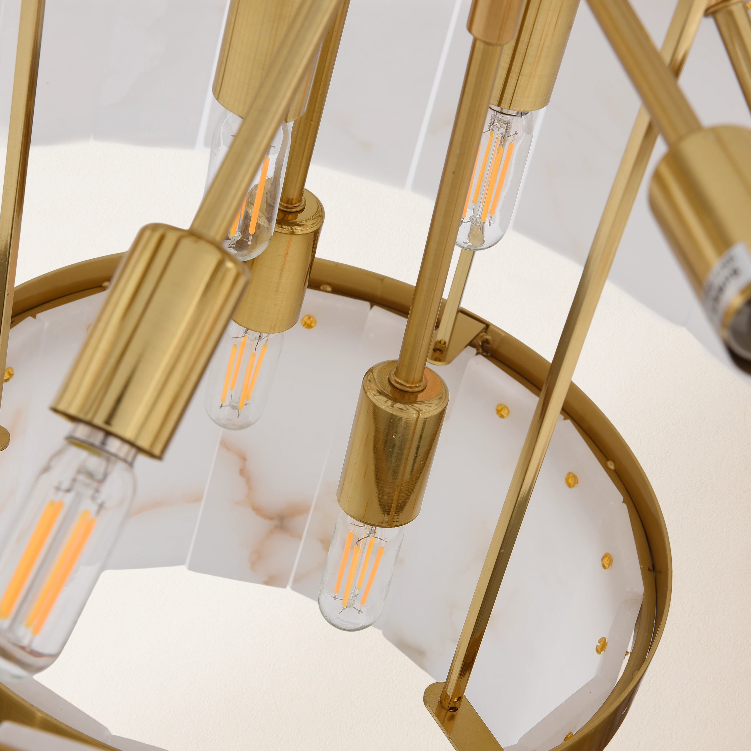 Solmare Alabaster Round Chandelier 86cm