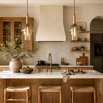 Velorien Glass Tiered Pendant Light