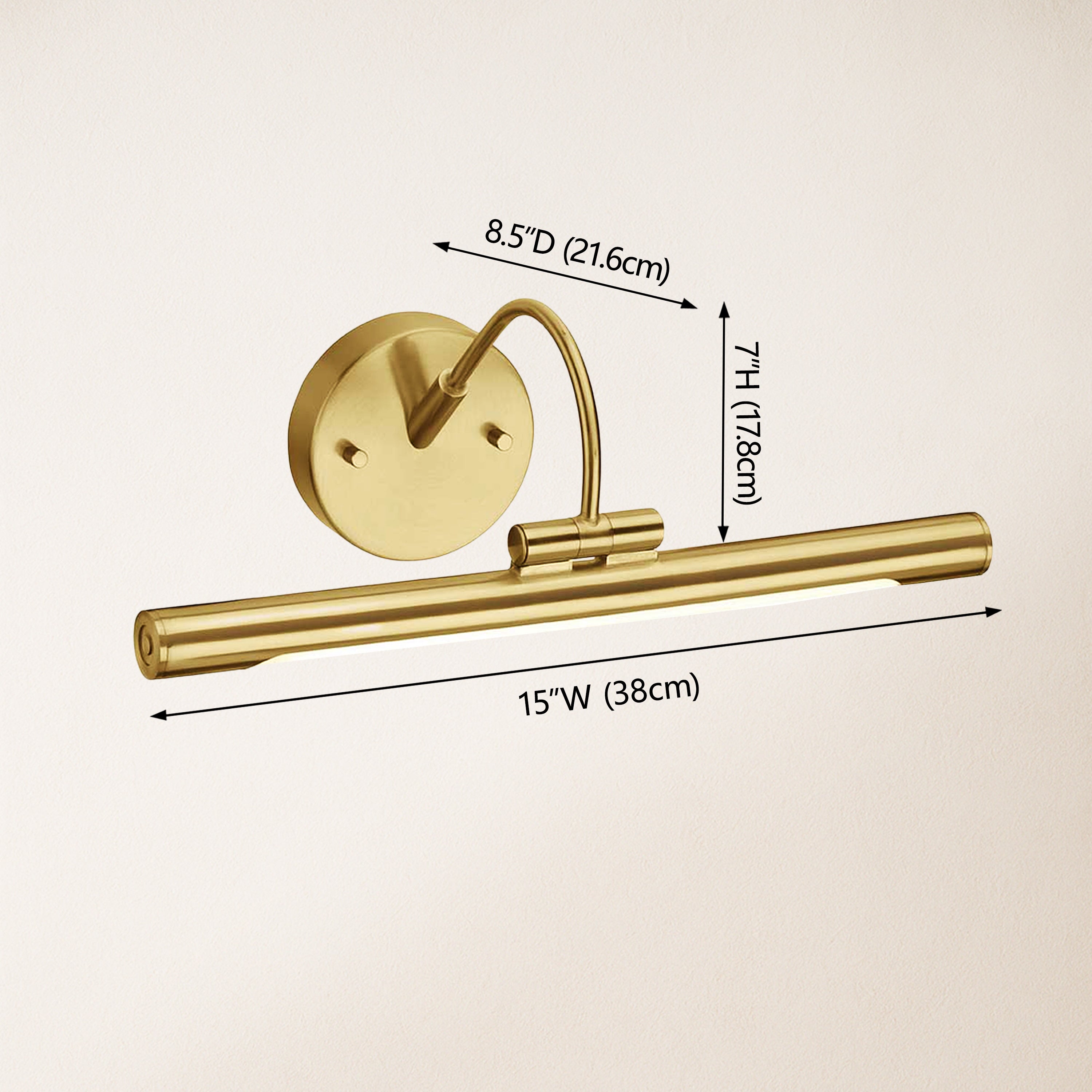Mason LED Picture Light 38cm W