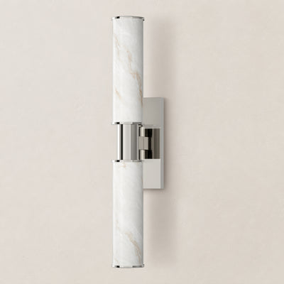 Nuvarelle Resin Double Cylinder Wall Sconce 15.8" 22"H 