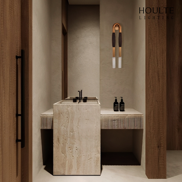 Horsehair Solid Brass Wall Sconce 76cm H