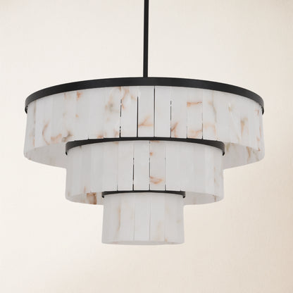 Solmare Alabaster Round Chandelier 86cm
