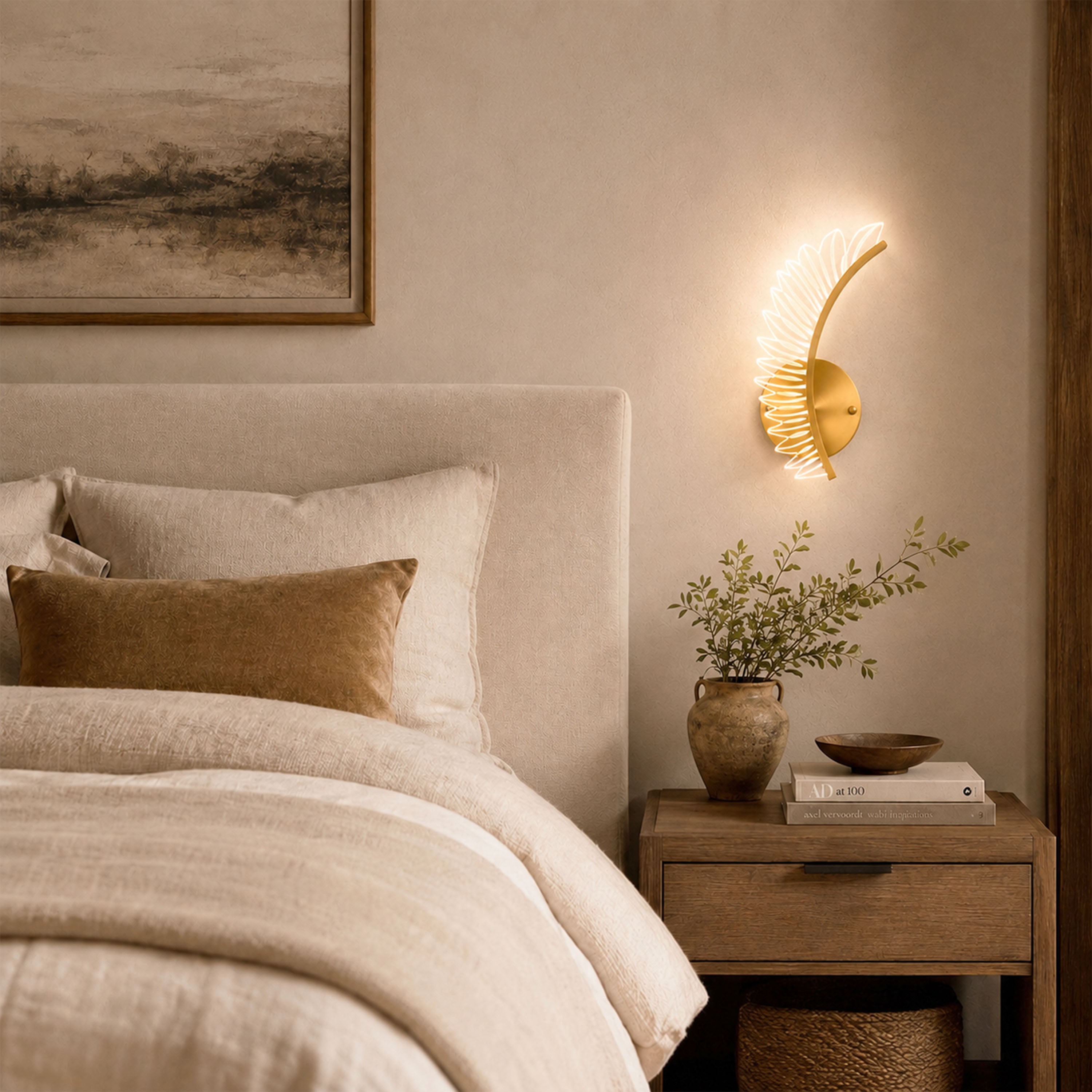 Pennata Acrylic Wing Wall Sconce