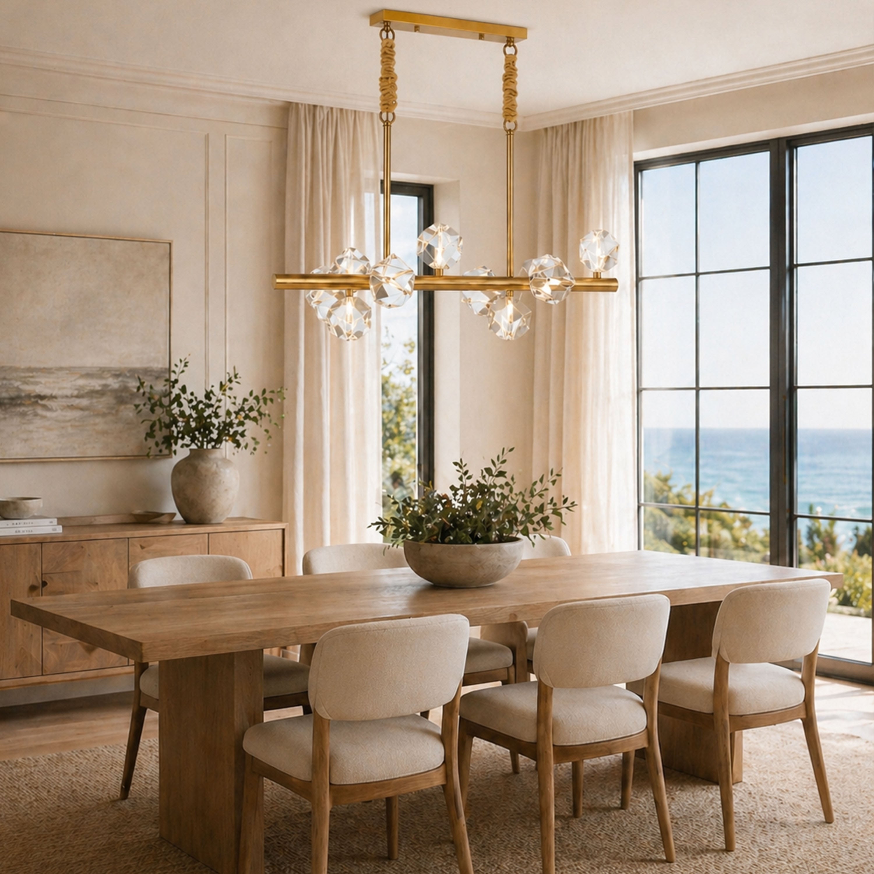 Stravon Radiant Structure Crystal Linear Chandelier