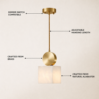 Aurevence Alabaster Pendant