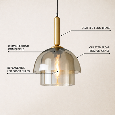 Velorien Glass Tiered Pendant Light