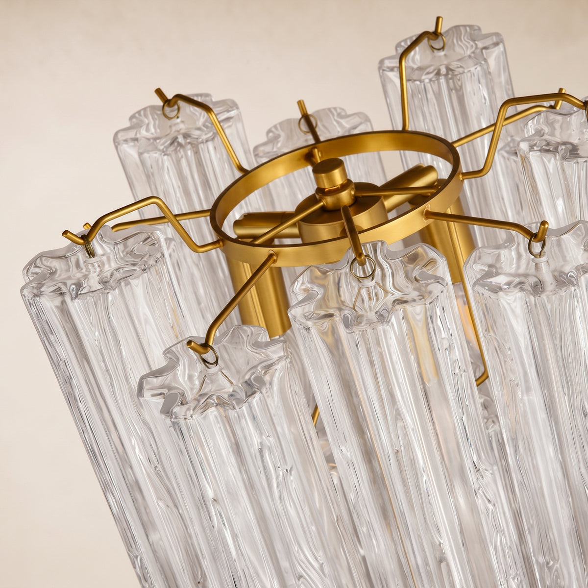 Lumeris Glass Tiered Floor Lamp 13.7"D