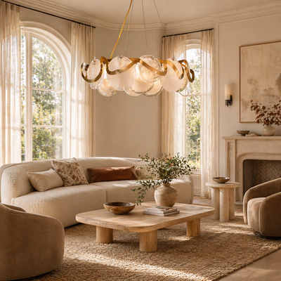 Avenor Ambient Glass Round Chandelier