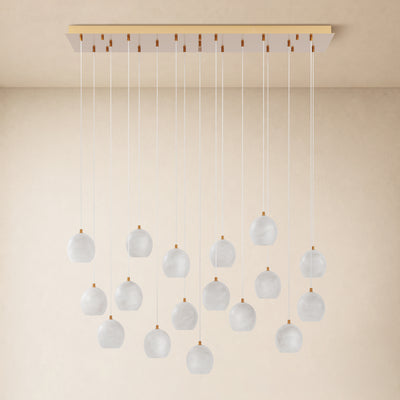 Quorvyn Resin Globe Linear Chandelier 
